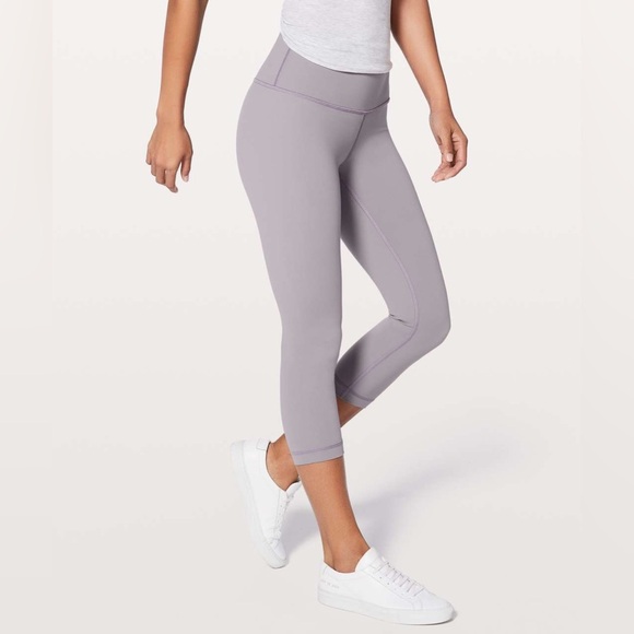 Lululemon Wunder Under Crop (Hi-Rise) Full-On Luxtreme 21" Dusty Dawn - Picture 2 of 8